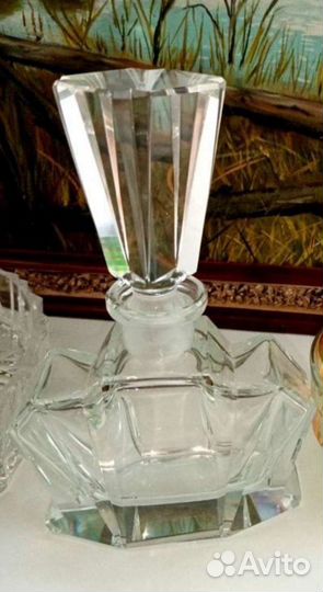 Флакон. Ваза. Хрусталь Винтаж