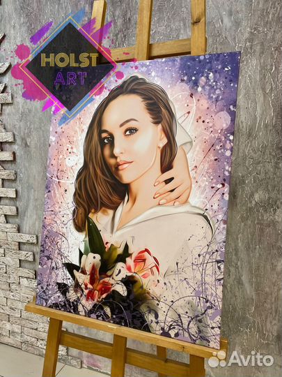 Портрет на холсте по фото