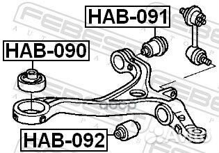 Сайлентблок HAB-090 HAB-090 Febest