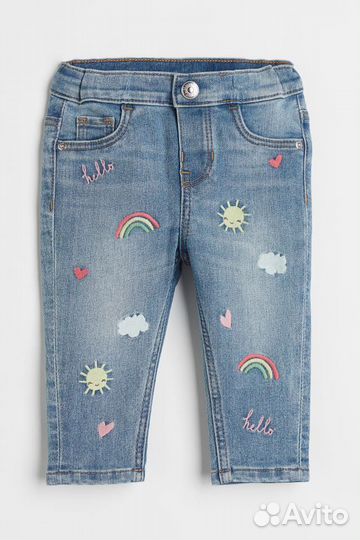 Джинсы на девочку.68см