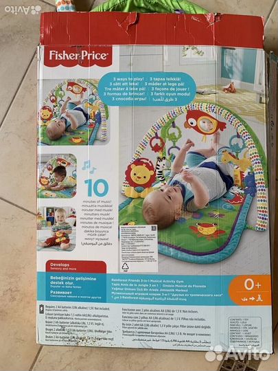 Развивающий коврик новый fischer price