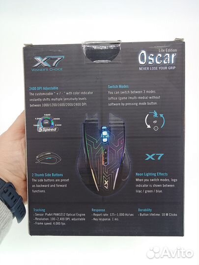 Игровая мышь A4Tech X87