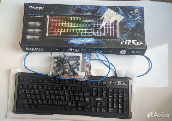 Игровая клавиатура defender chimera