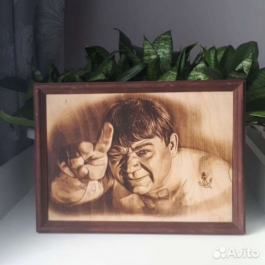 Выжигание портретов по фото