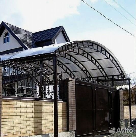 Навесы из поликарбоната, фермы