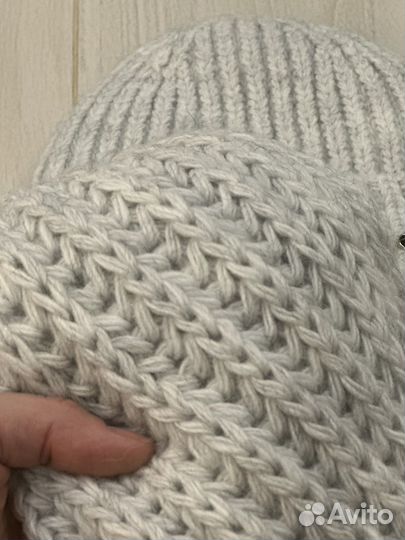 Комплект шапка, снуд и варежки