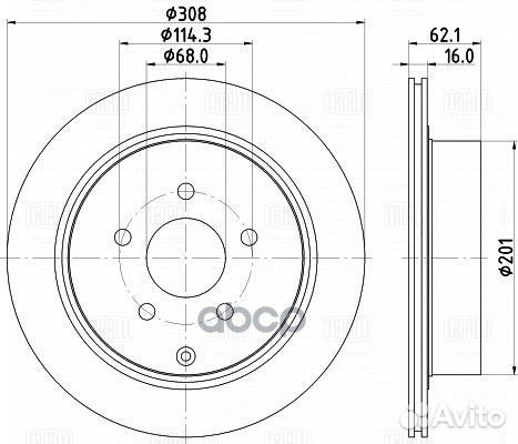 Диск тормозной Nissan Murano (02) /Infinity F