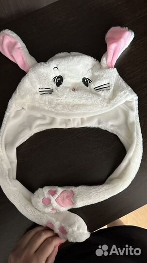 Шапка-зайка со светящимися ушами