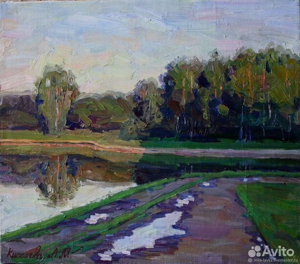 Картина маслом на холсте пейзаж
