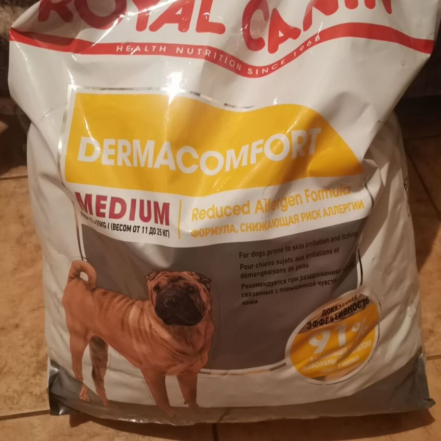 Сухой корм для собак royal canin dermacomfort