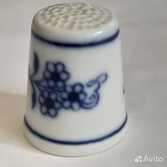 Антикварный наперсток фарфор ручная роспись