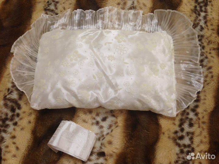 Конверт + пелёнка+ подушка + 2 ленты