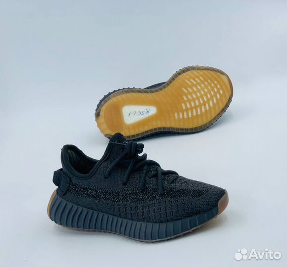 Adidas yeezy boost 350 детские чёрные разм. 28