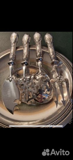 Столовое антикварное серебро 800проба