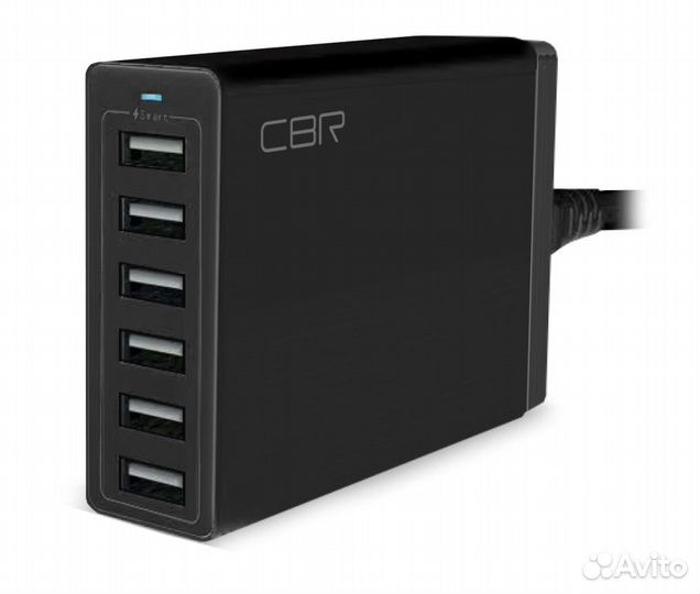 Новая зарядка 6*USB, до 2,4 ампер на канал, CBR