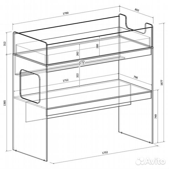 Двухъярусная кровать