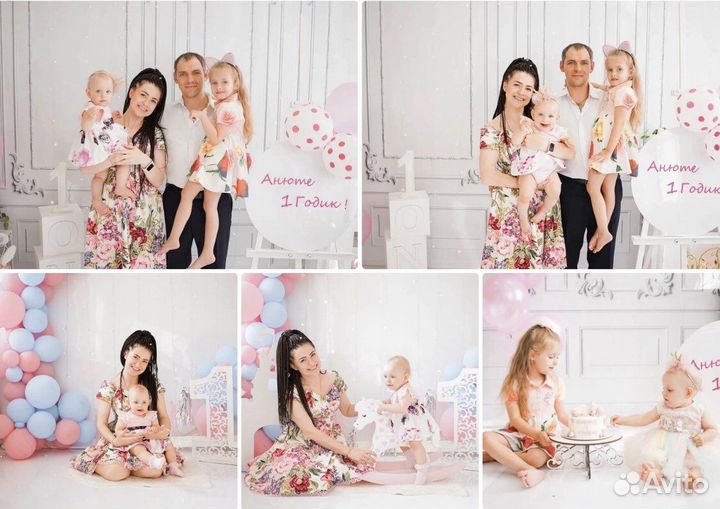 Фотосессия на 1-2-3 годика в студии