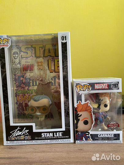 Funko POP Stan Lee comic covers 01 и Carnage 797