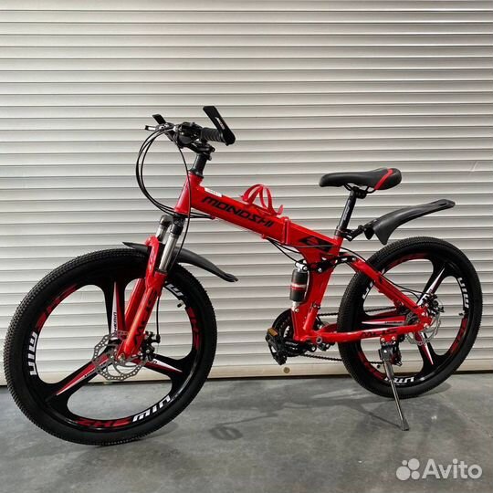 Складной велосипед на литых дисках