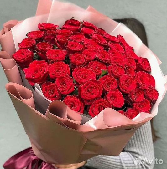 Розы высокие Доставка цветов