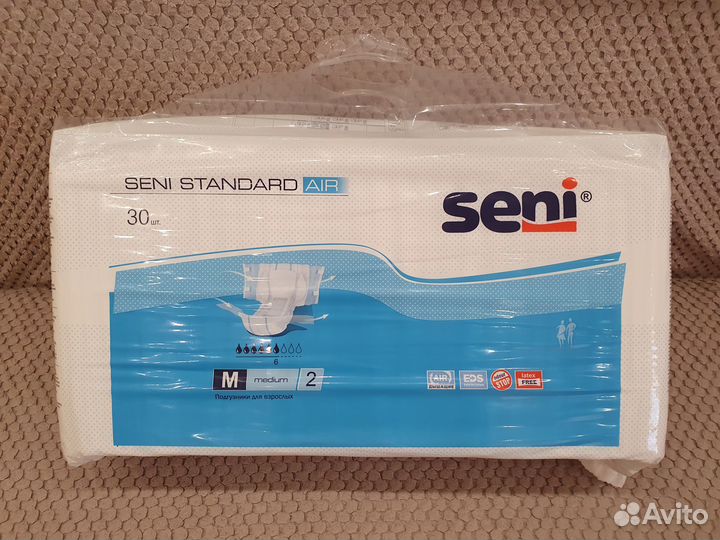 Подгузники для взрослых seni 30 шт. размер m