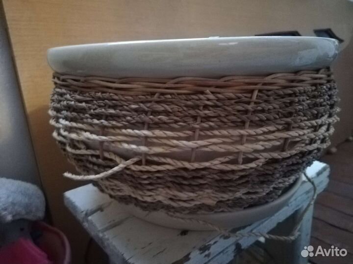 Керамический цветочный горшок