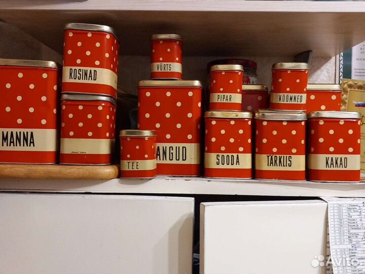 Жестяные банки для сыпучих продуктов СССР за3шт