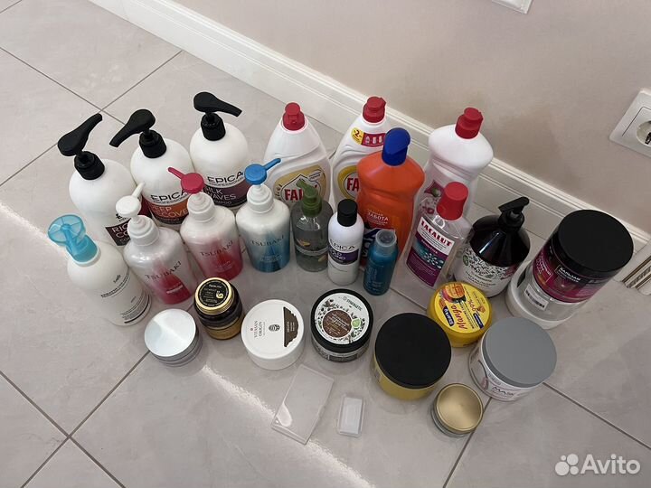 Пустые баночки от шампуней/бальзамов/масок/кремов