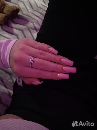 Маникюр наращивание дербышки