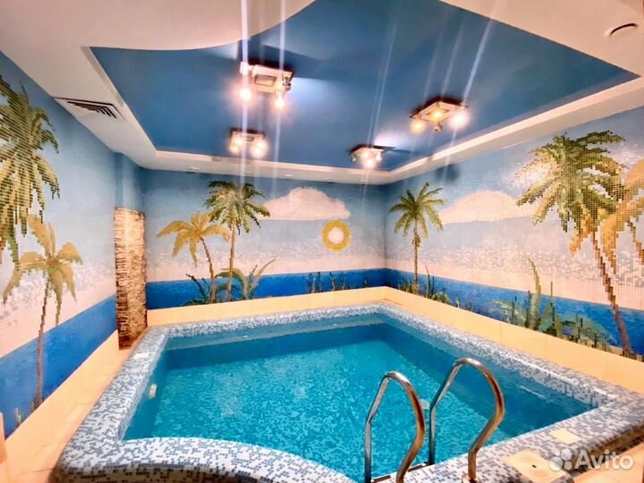 Баня сауна с бассейном