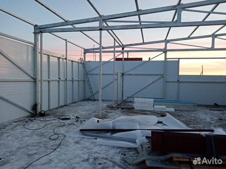 Монтаж Металлоконструкций лстк сэндвич-панели