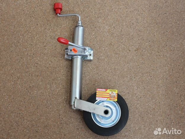 Колесо подкатное с хомутом для прицепа