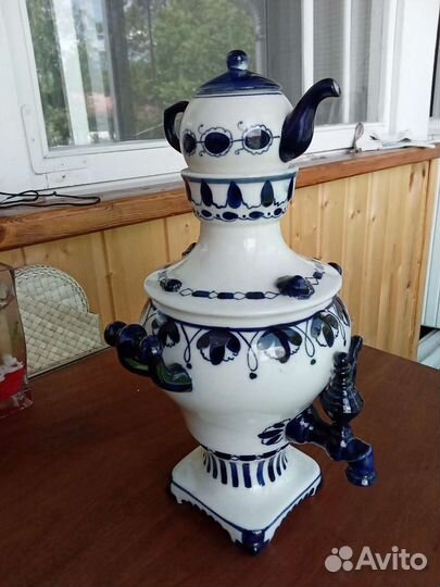 Самовар фарфоровый