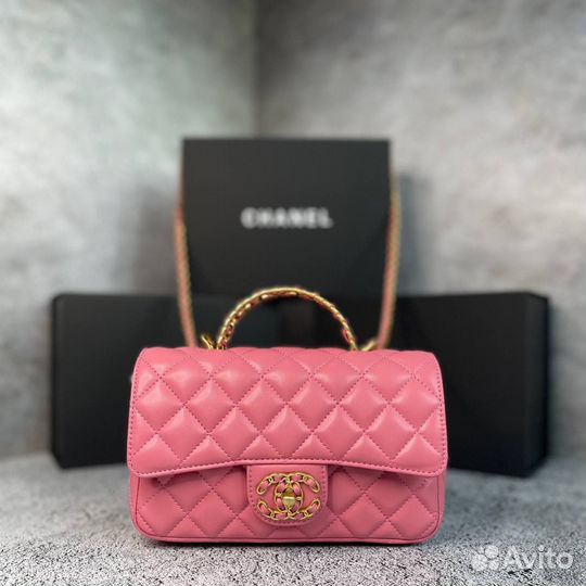 Сумка chanel натуральная кожа