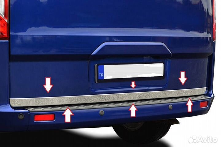 Накладка на кромку багажника Ford Tourneo Custom