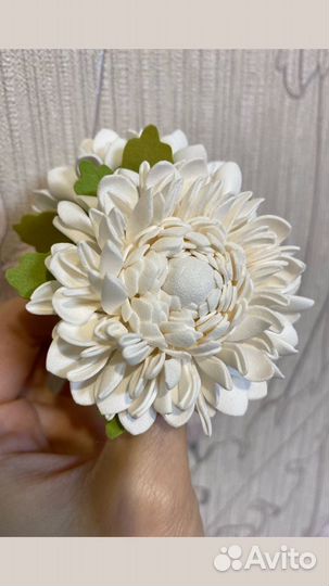 Резинка для волос хризантема