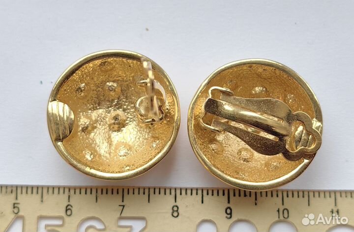 Винтажная бижутерия клипсы 3