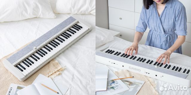 Облегченное фортепиано Casio CT-S1 (61 клав) белый