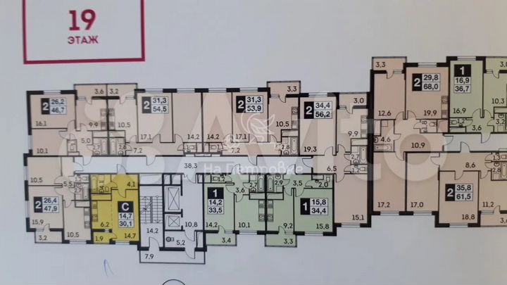 Квартира-студия, 30 м², 19/27 эт.