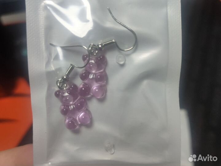 Серьги мишки