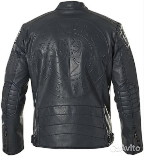 Куртка Affliction Liberty Leather Jacket Med Blue