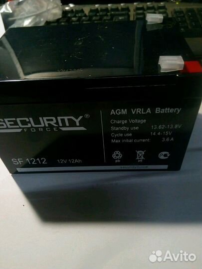 Аккумулятор 12 Вольт 12 А/Ч