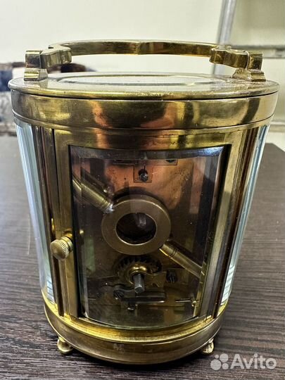 Каретные часы, Франция, конец 19 века, бронза