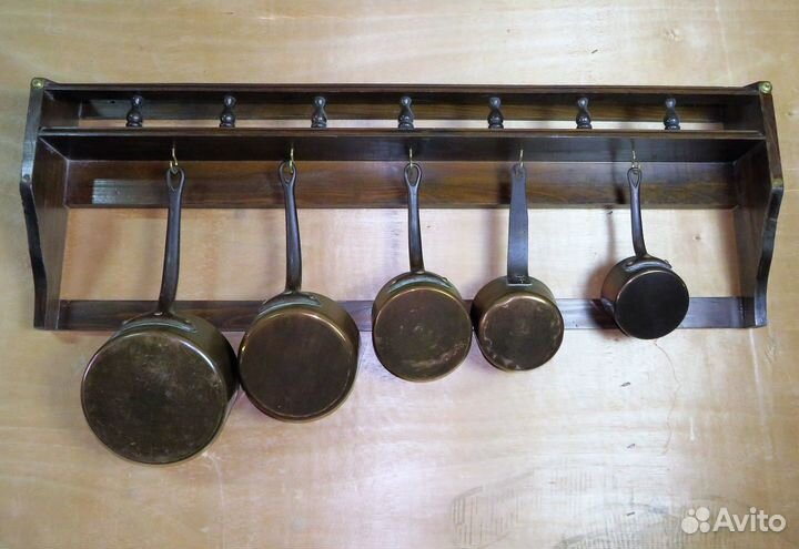 Большая полка. Кухонная полка. Настенная. Крючки