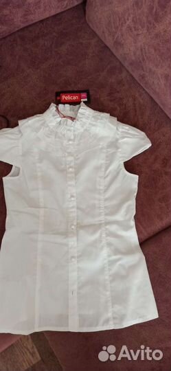 Блузка (рубашка) школьная новая