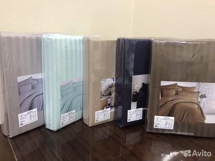 Постельное белье страйп сатин и жаккард