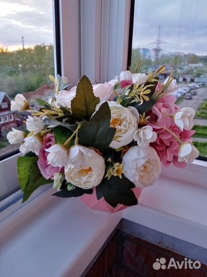 Цветочная композиция букет декор для дома и офиса