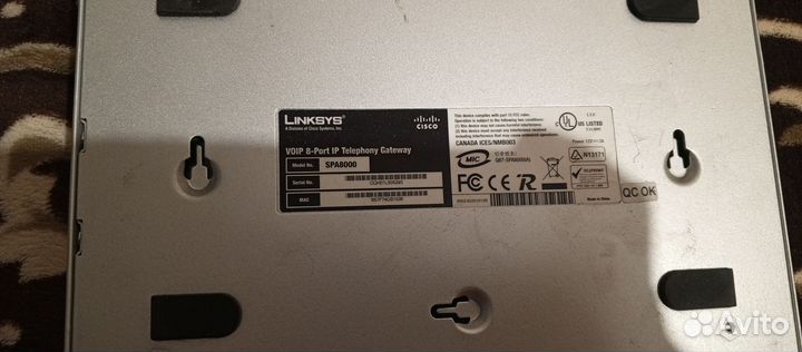 Сетевой шлюз Linksys Cisco SPA8000-G5 8-Port IP