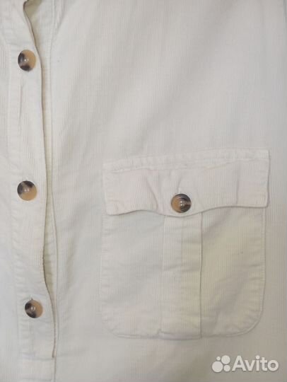 Рубашка zara оверсайз микровельвет