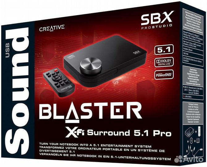 Проверен Creative X-Fi Surround PRO 5.1 SBX